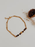 Pulseira coração Olho de Tigre