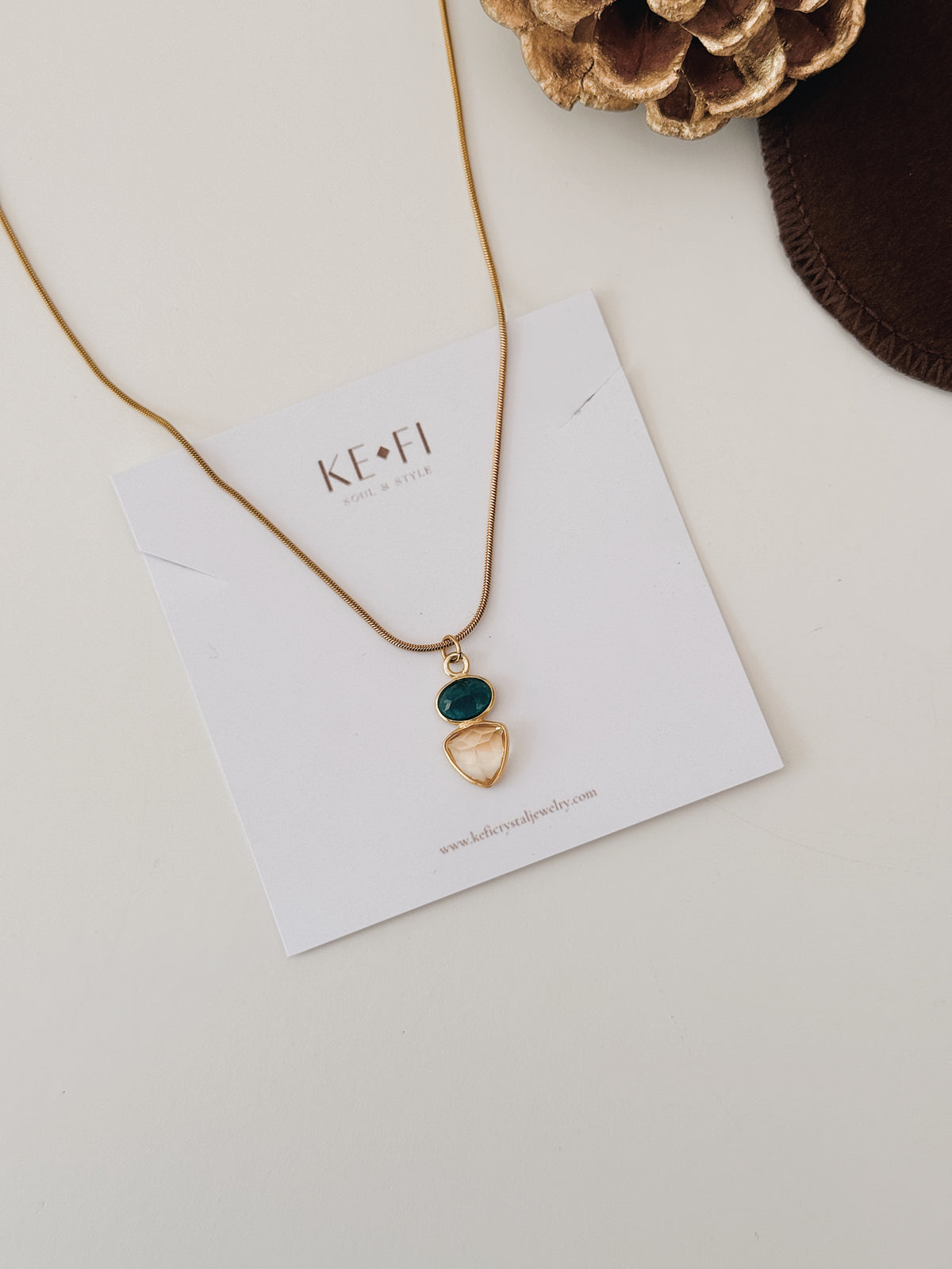 Colar Capri | Apatite e Citrino