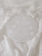 Base Selenite redonda | 7 Chakras