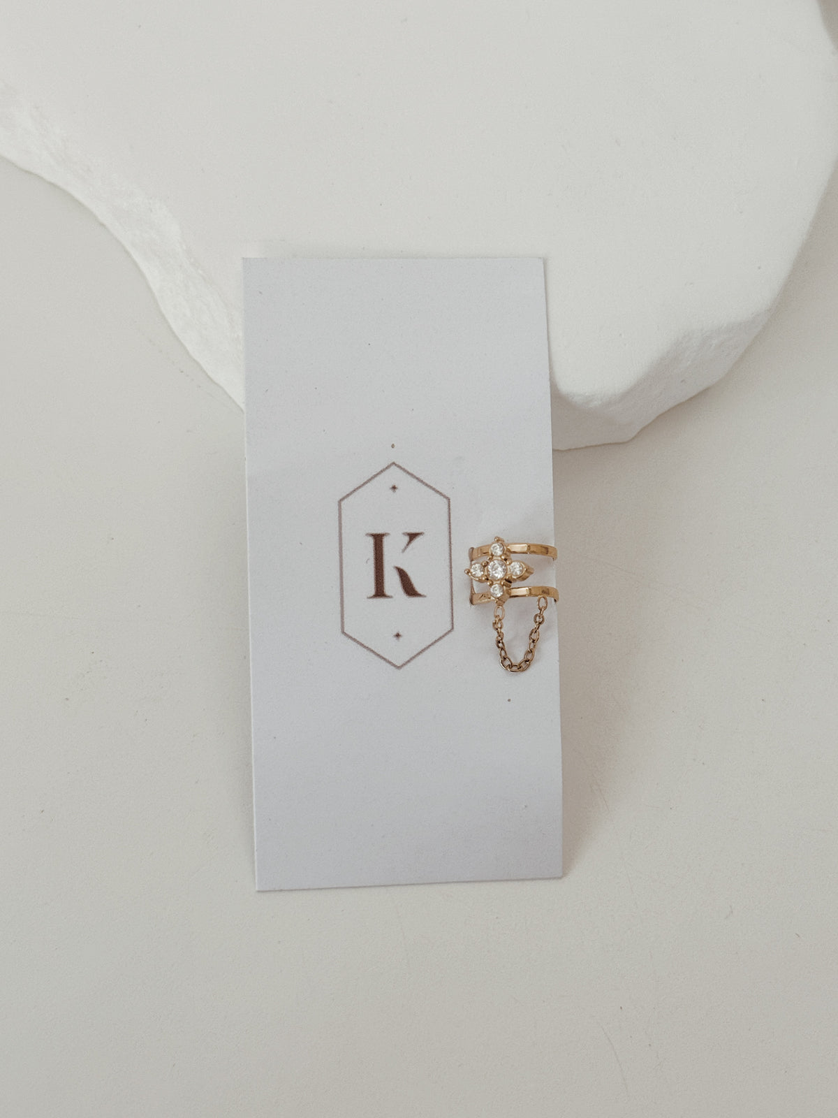 Earcuff corrente | flor