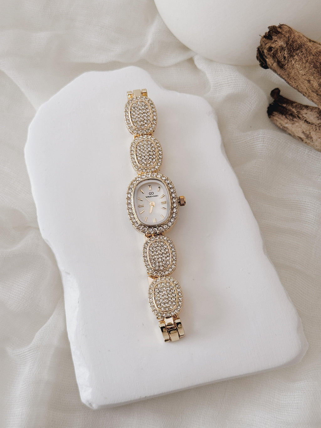 Relógio Giorgio Imperial Gold | mostrador branco