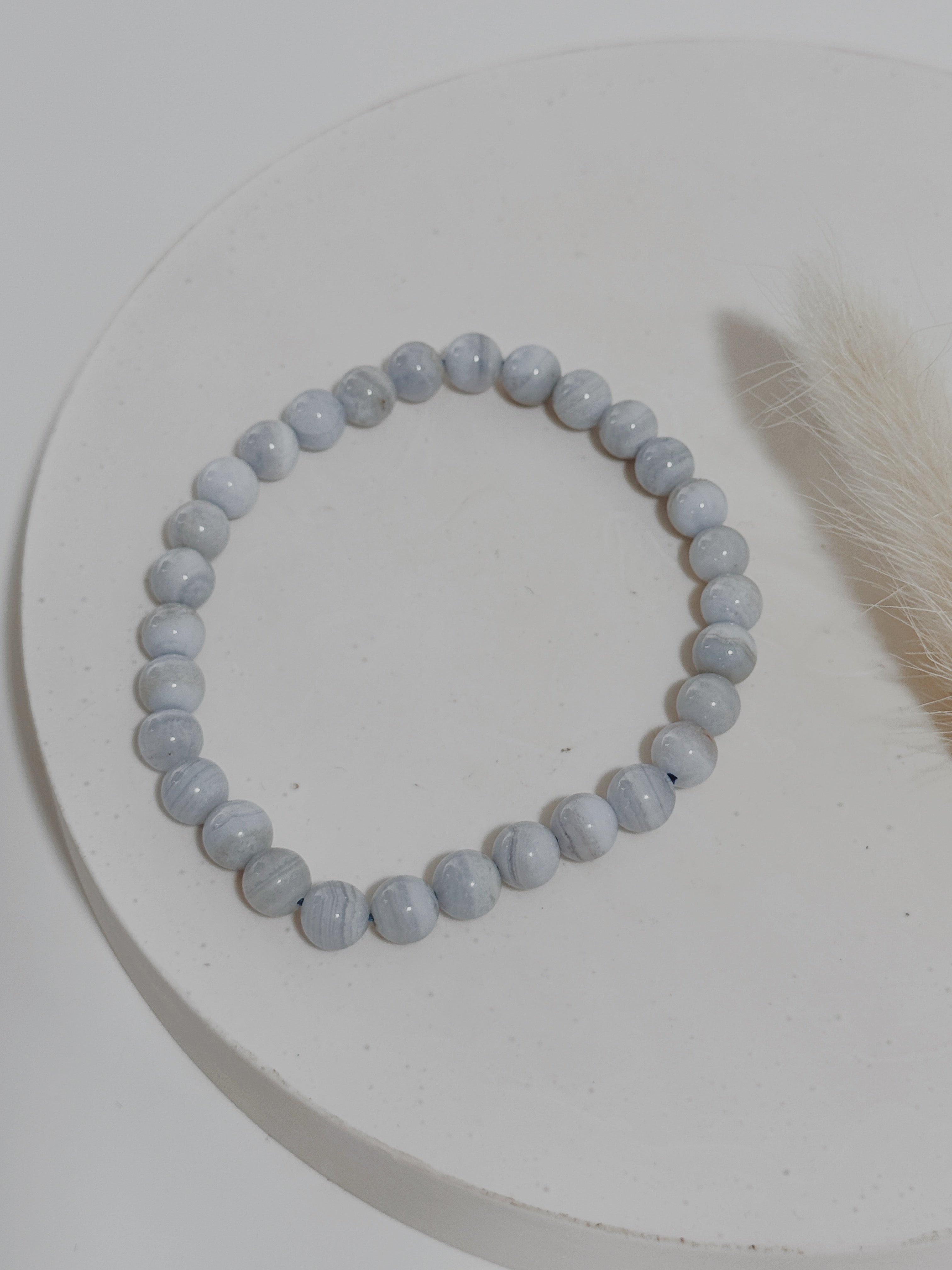 Pulseira Ágata Azul rendada