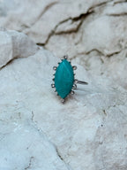 Anel Ignis Amazonite prateado