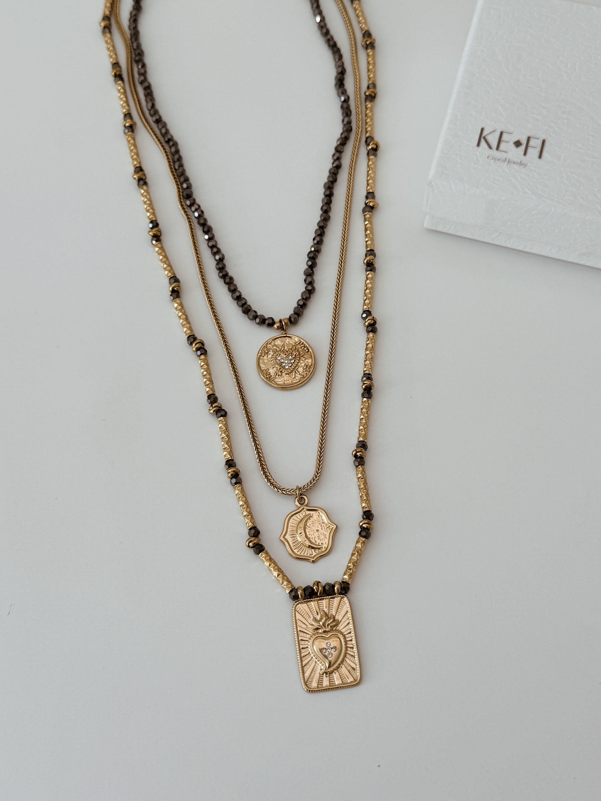 Conjunto Goddess Layer | Hematite