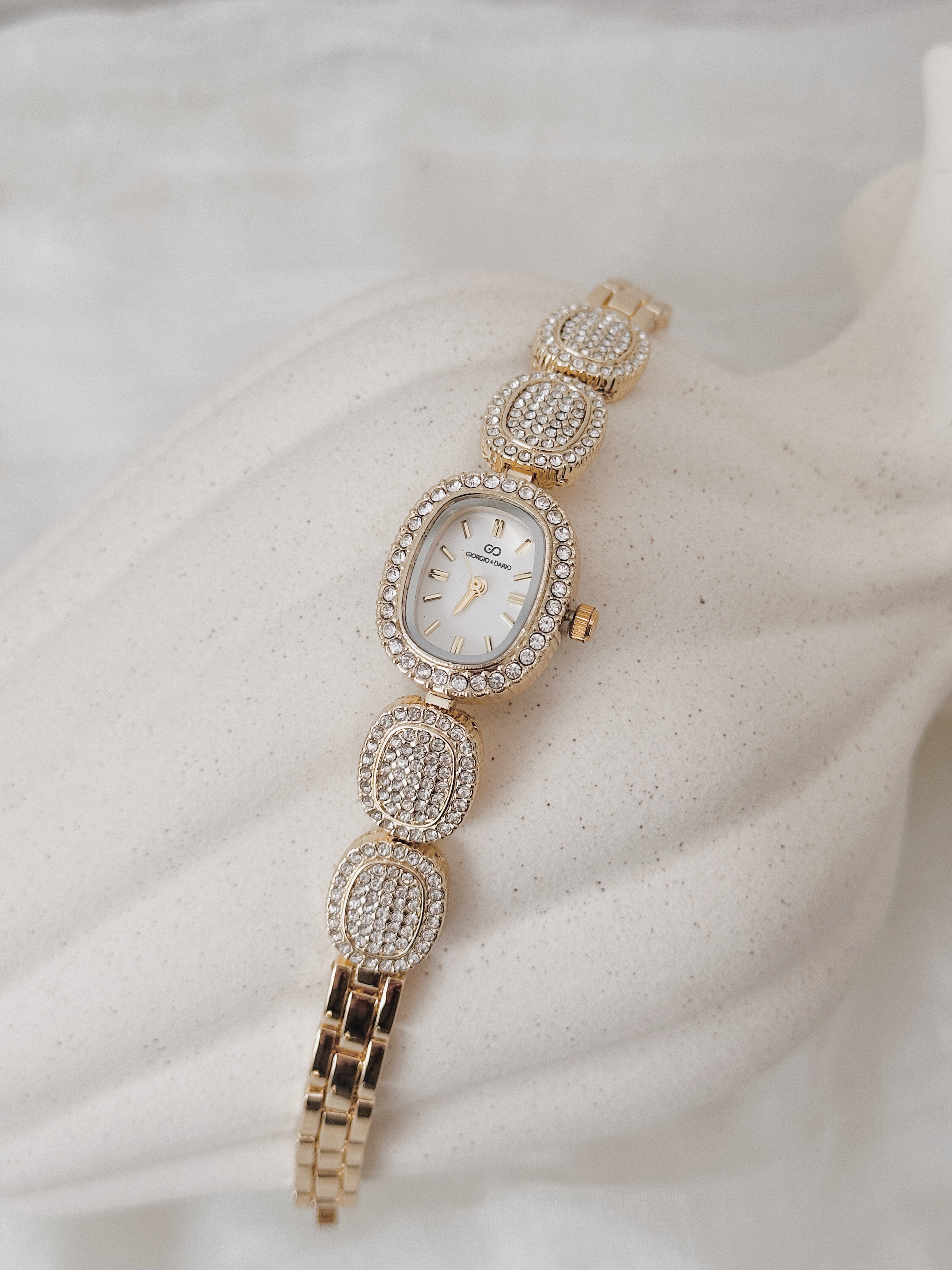 Relógio Giorgio Imperial Gold | mostrador branco
