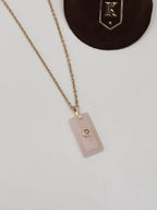 Colar Rosalie | Quartzo Rosa