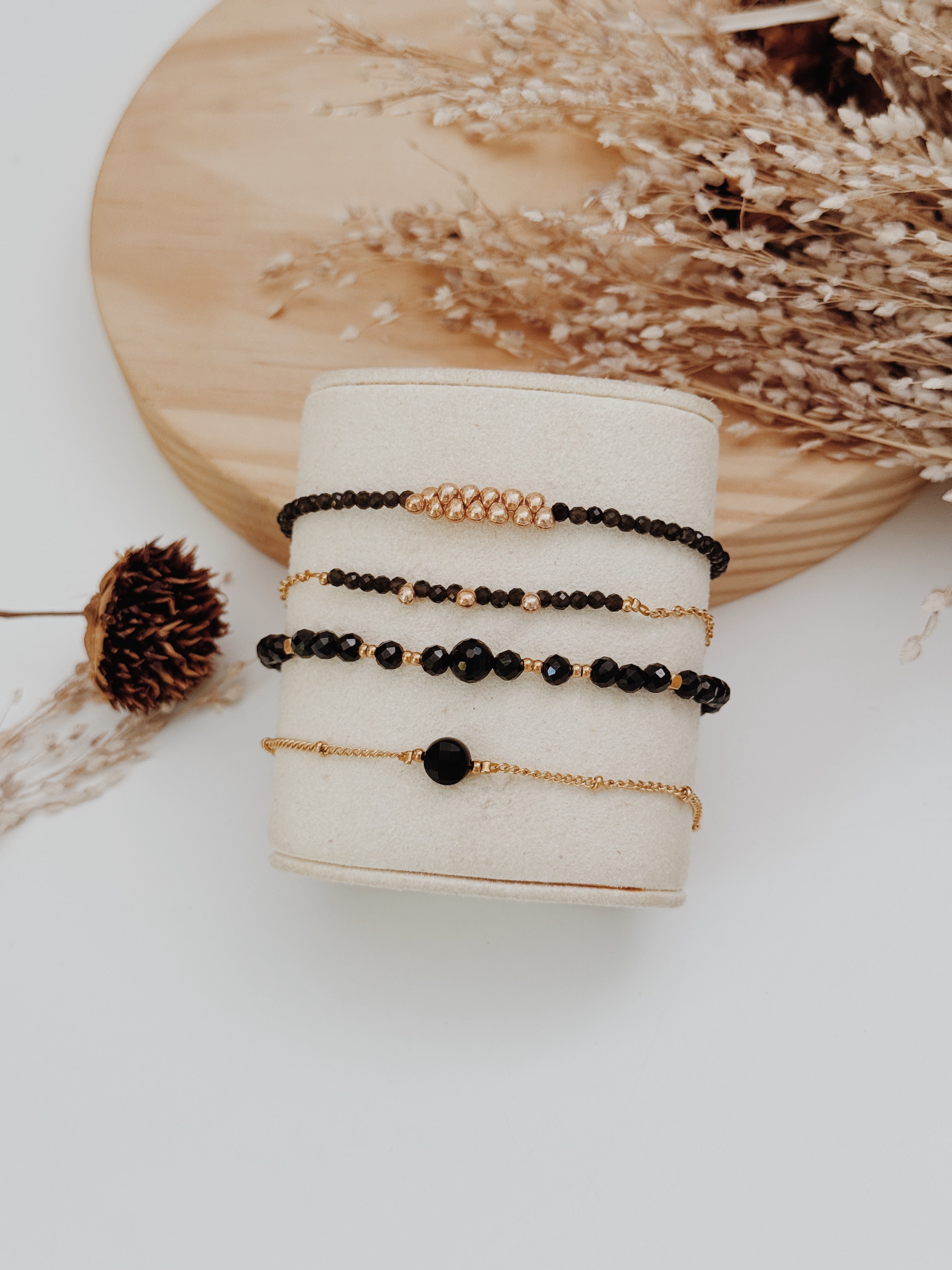 Pulseira Mystara Obsidiana Negra