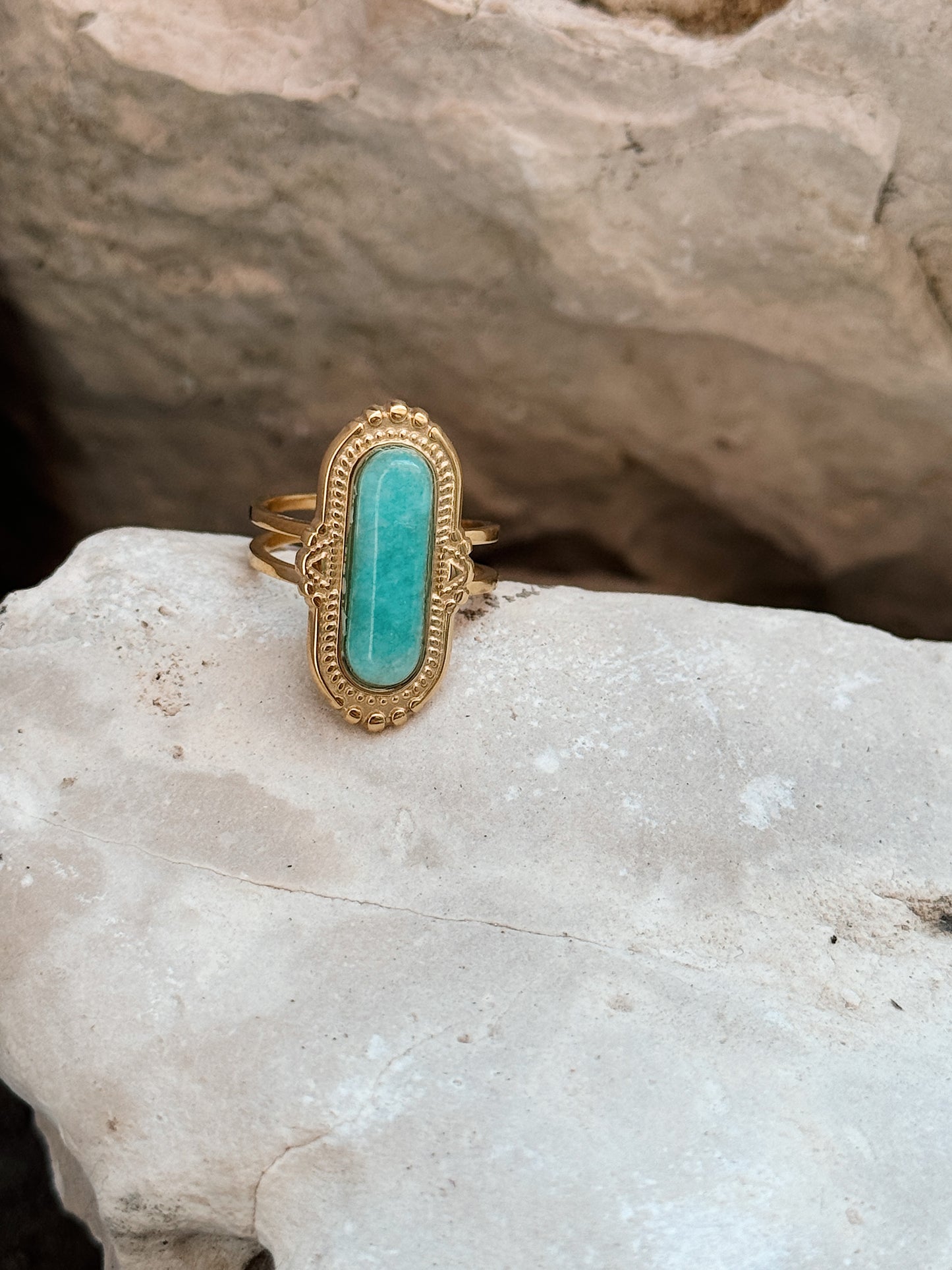 Anel Aqua Amazonite