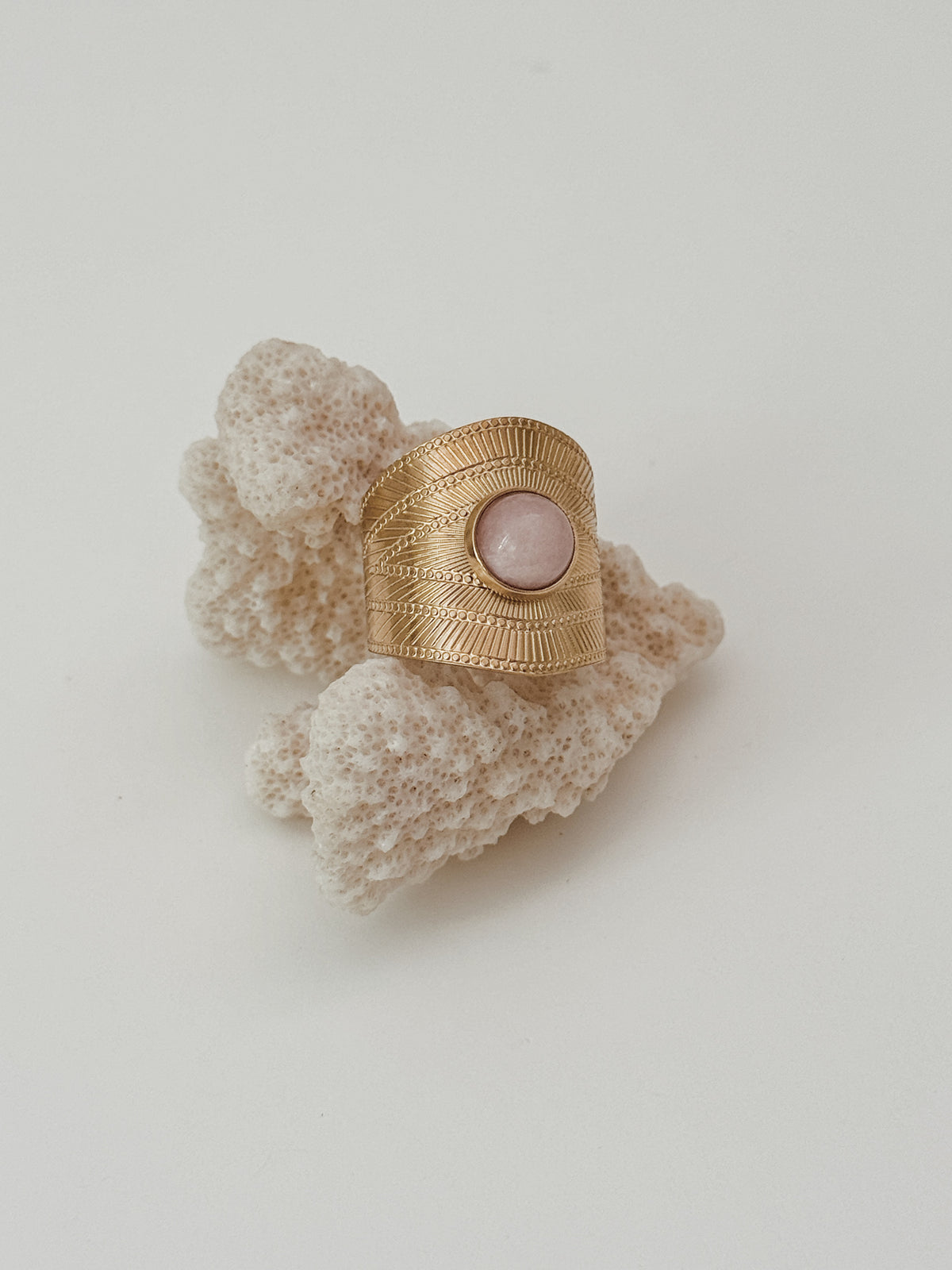 Anel Rosie | Quartzo Rosa