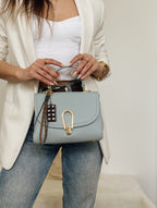 Mala de mão charm | azul pastel