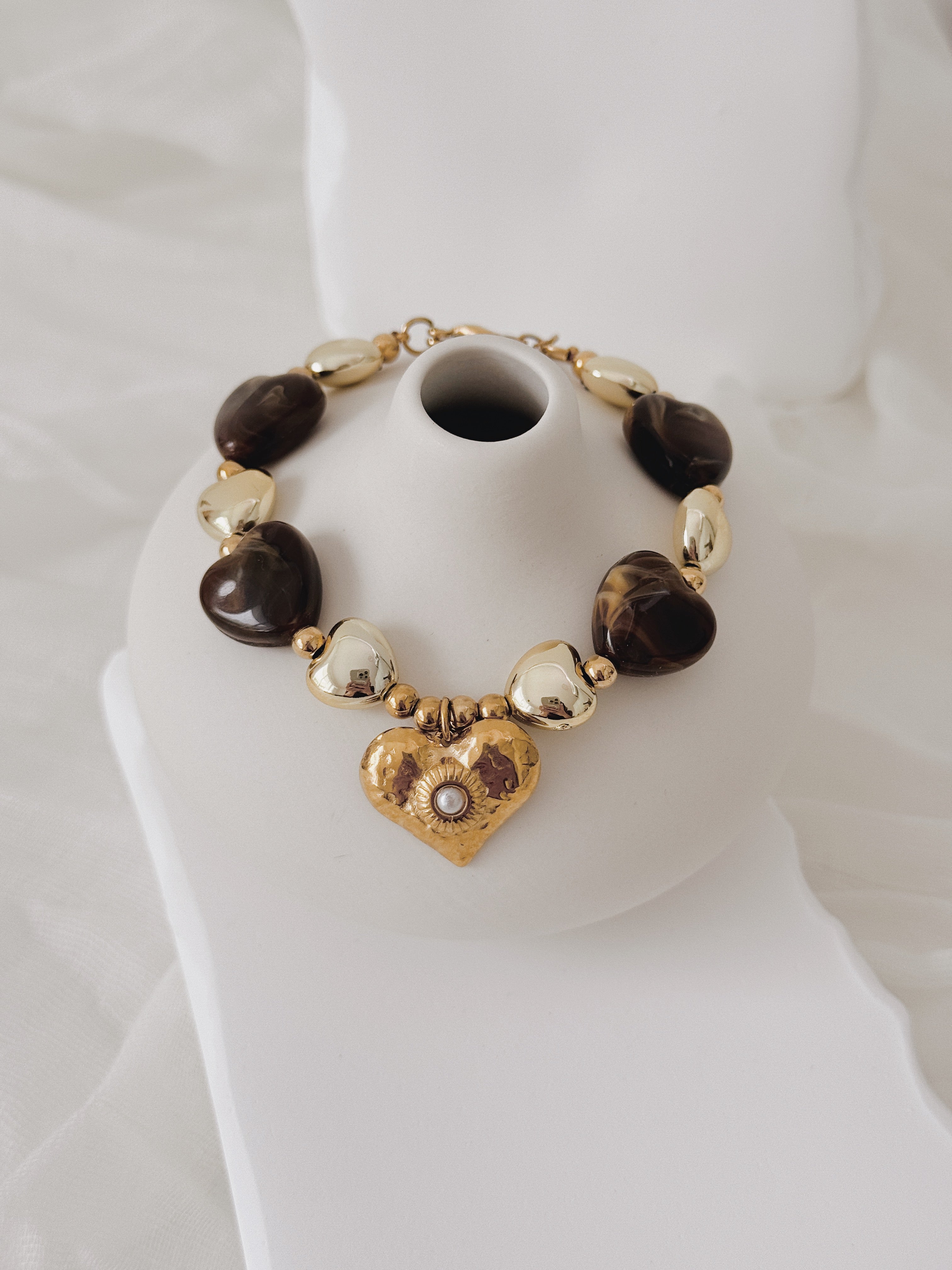 Pulseira Heart Brown
