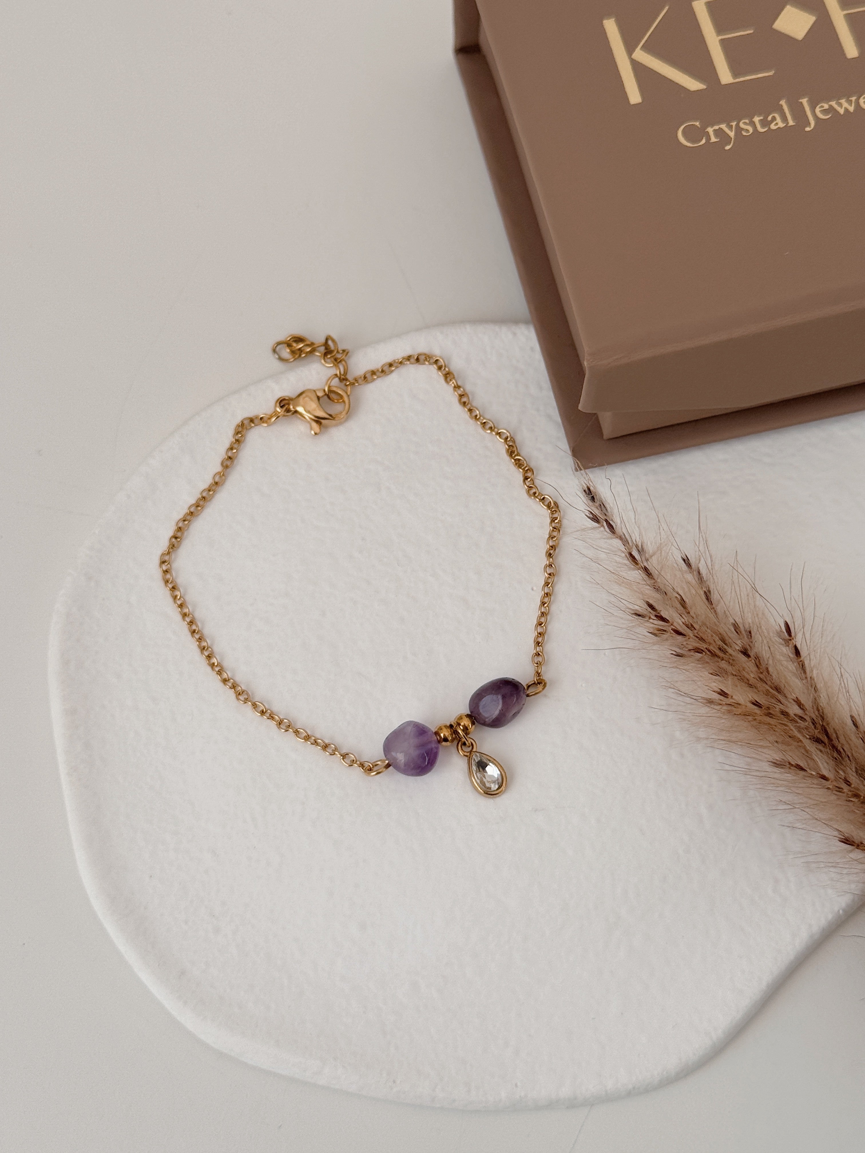 Pulseira Consciência ( ametista )