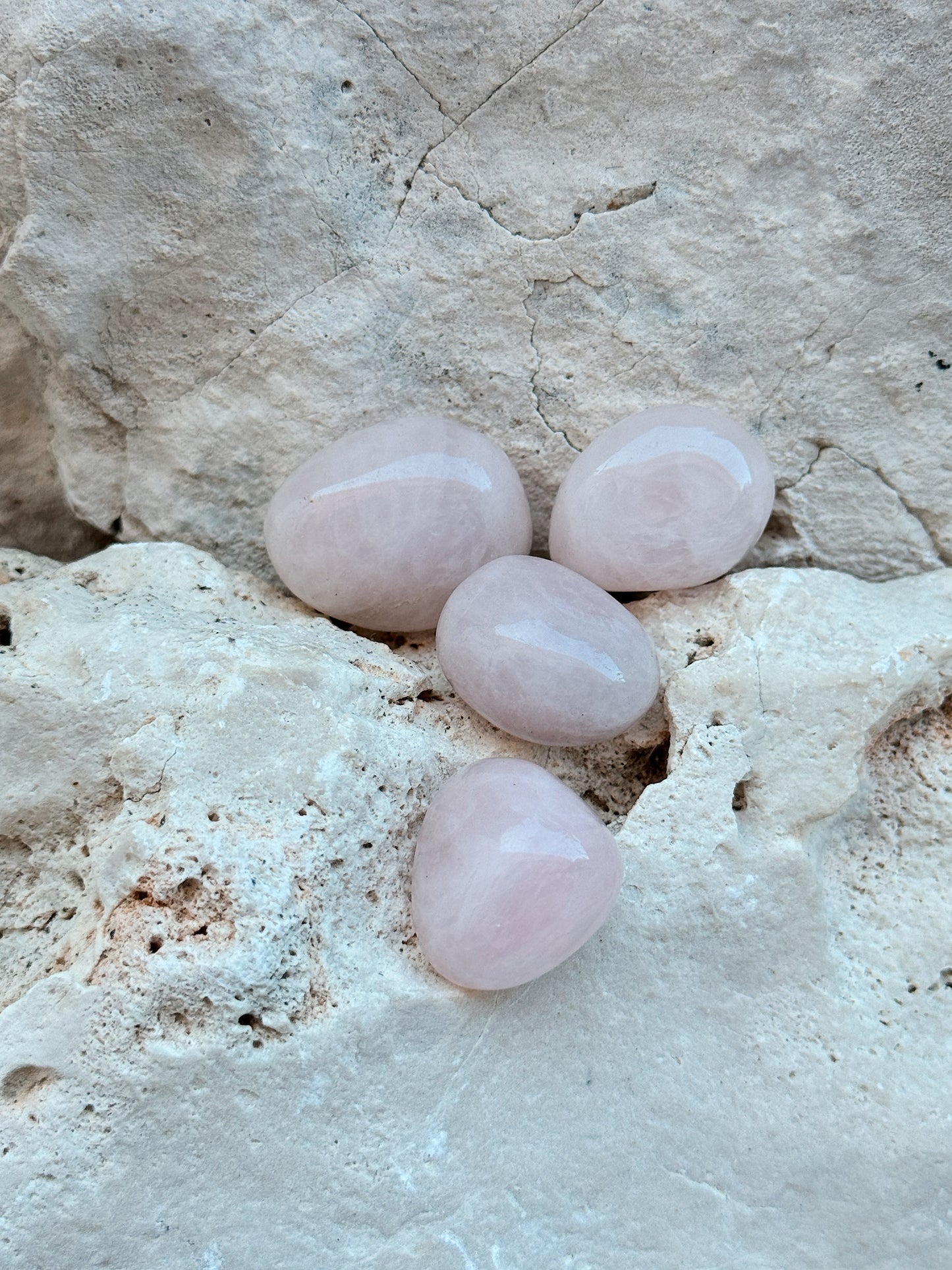 Quartzo rosa rolado